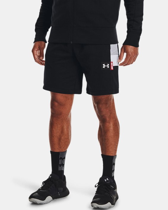 Men's UA Perimeter Fleece Shorts, Black, pdpMainDesktop image number 1